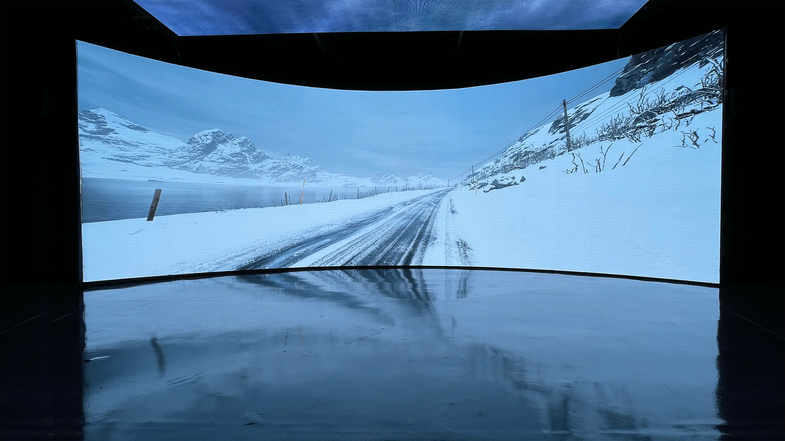 snowy road environment